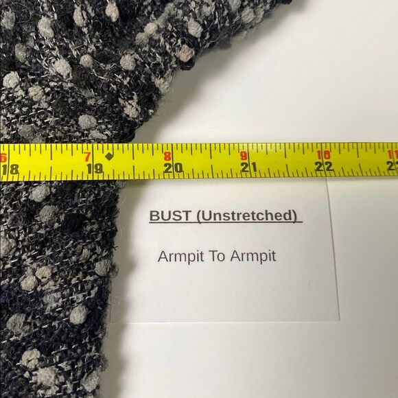 Conrad C Collection Wool Blend Chunky Knit Ruffle Collar Cardigan Women's Size M - Picture 13 of 14